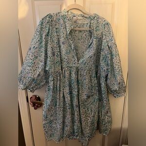 Blue-Multi Colored Dress/Shirt